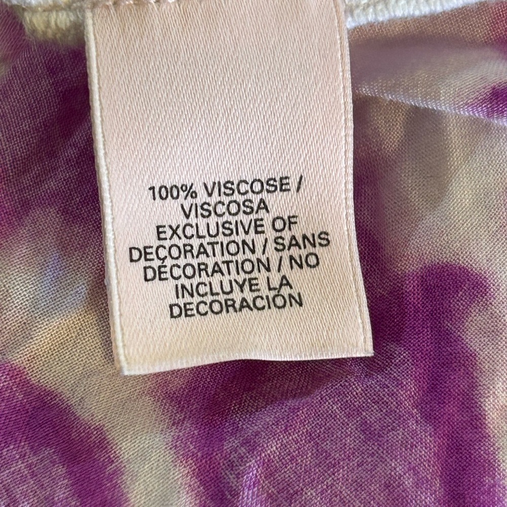 Victoria's Secret Purple Tie-Dye Blouse - Picture 8 of 8